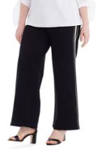 Women's Universal Standard For J.crew Wide Leg Ponte Pants, Size - Black