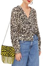 Women's J.crew Tie-neck Cotton Top