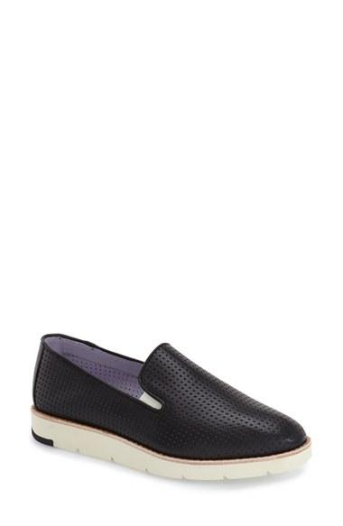 Women's Johnston & Murphy 'paulette' Slip-on Sneaker M - Black