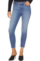 Women's Sanctuary Social Glamour Raw Edge Ankle Jeans - Blue