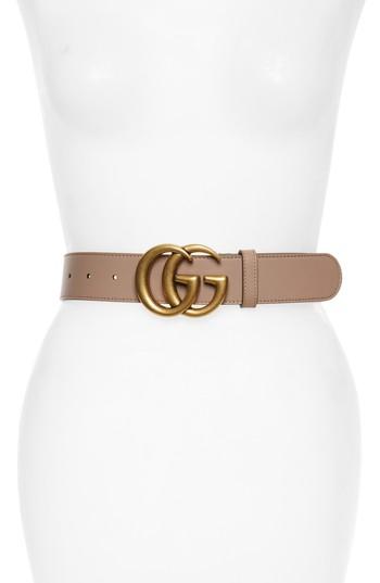 Women's Gucci Cintura Donna Leather Belt 0 - Porcelain Rose