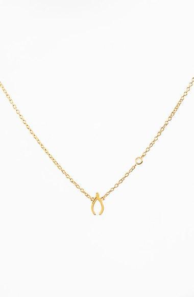 Shy By Sydney Evan Wishbone Necklace