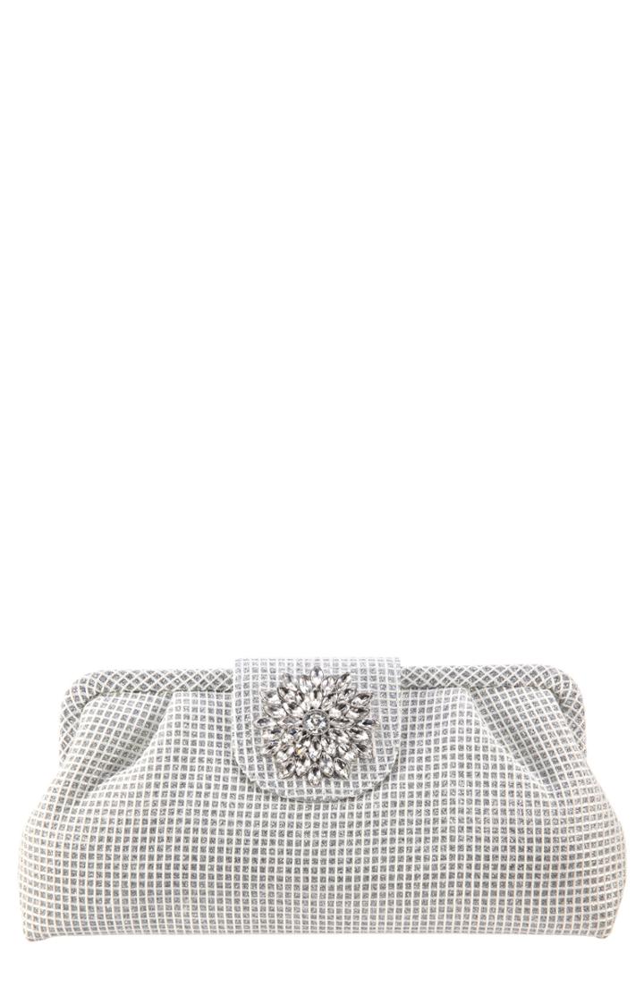Nina Hampton Embellished Frame Clutch -