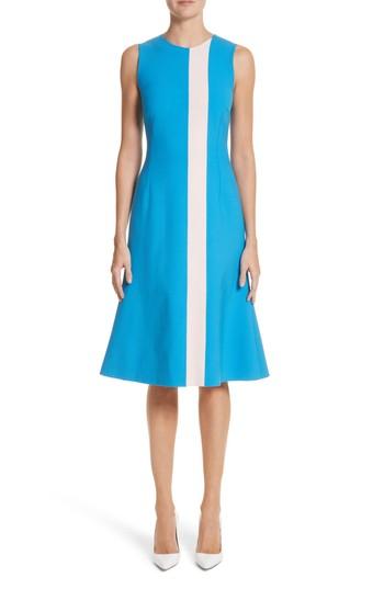 Women's Carolina Herrera Vertical Stripe Dress - Pink