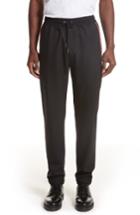 Men's Givenchy Star Grosgain Wool Pants Eu - Black