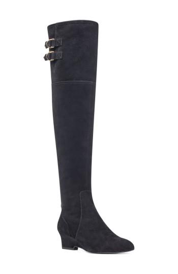 Women's Nine West Jaen Over The Knee Boot M - Black
