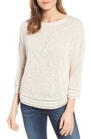 Women's Caslon Shirttail Hem Knit Pullover