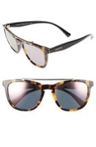 Women's Valentino 54mm Cat Eye Sunglasses - Havana Black/ Light Gold