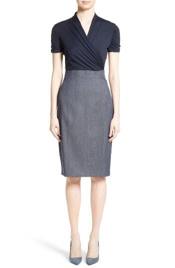 Women's Max Mara Zaffo Sheath Dress - Blue