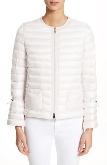 Women's Moncler Almandin Quilted Puffer Jacket - White