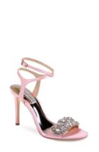 Women's Badgley Mischka Hailey Embellished Ankle Strap Sandal M - Pink