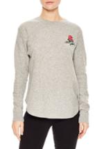 Women's Sandro Glen Long Sleeve Wool Pullover - Grey