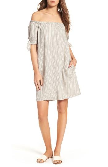 Women's Lush Off The Shoulder Shift Dress - Grey