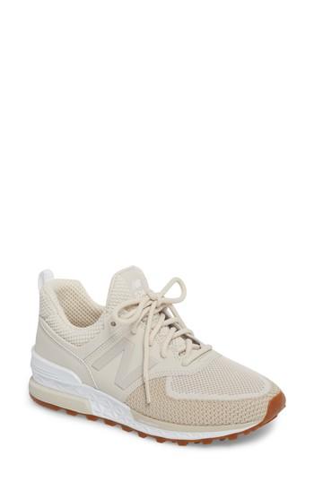 Women's New Balance 574 Sport Sneaker B - Beige
