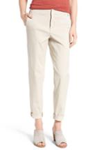 Women's Nydj Riley Stretch Twill Relaxed Trousers - Beige