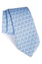 Men's Vineyard Vines Crossed Clubs Silk Tie, Size - Blue