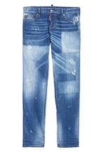 Men's Dsquared2 Slim Fit Patchwork Jeans Eu - Blue