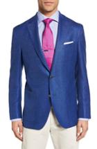 Men's David Donahue Aiden Classic Fit Wool Blazer S - Blue
