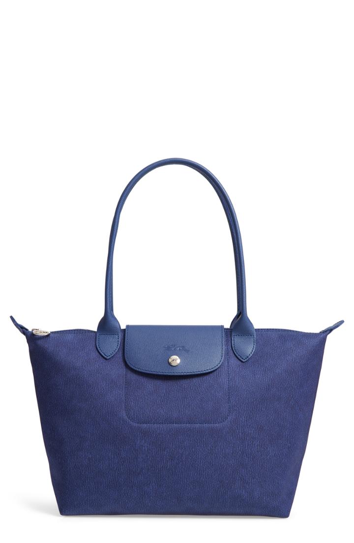 Longchamp Le Pliage Jeans Small Shoulder Bag - Blue