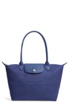 Longchamp Le Pliage Jeans Small Shoulder Bag - Blue