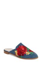 Women's Kenneth Cole New York Roxanne Embroidered Mule .5 M - Blue