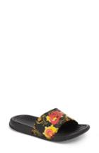 Women's Nike Benassi Floral Print Slide Sandal M - Red