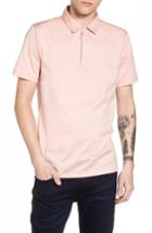 Men's Calibrate Mercerized Cotton Jersey Polo - Pink