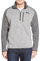 Men's Patagonia 'better Sweater' Quarter Zip Pullover - Grey