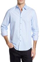 Men's Stone Rose Slim Fit Dot Sport Shirt (s) - Blue