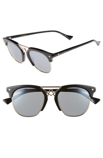Women's Altuzarra 51mm Round Sunglasses - Black/ Gold