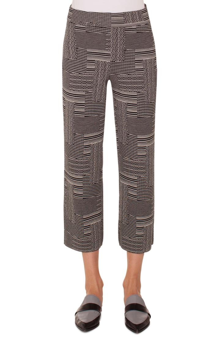 Women's Akris Punto Patchwork Jacquard Culottes