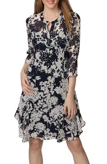 Women's Donna Morgan Mix Print Chiffon A-line Dress
