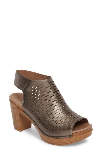Women's Dansko Danae Block Heel Sandal .5-6us / 36eu M - Grey