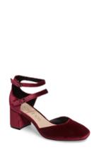 Women's Sole Society Selby Double Strap Pump .5 M - Red