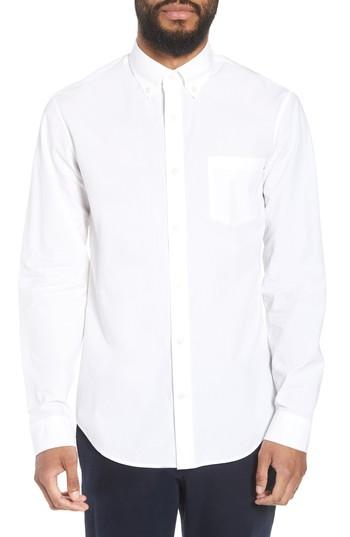 Men's Vince Slim Fit Solid Sport Shirt - White