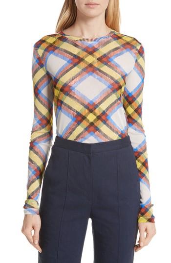 Women's Diane Von Furstenberg Fitted Print Top, Size - Ivory