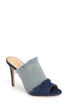 Women's Daya By Zendaya Sheridan Fringe Denim Clog M - Blue