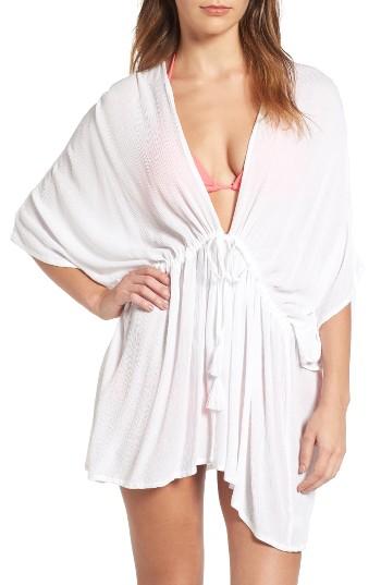 Women's Echo Open Front Cover-up Caftan, Size - White