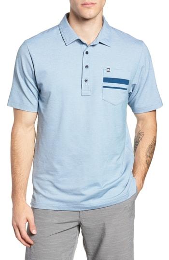 Men's Travis Mathew Hammond Pique Polo - Blue