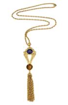 Women's Ben-amun Long Tassel Pendant Necklace