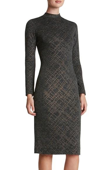 Women's Dress The Population Quinn Studded Knit Midi Dress