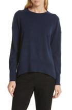 Women's Nordstrom Signature Cashmere Pullover Sweater - Blue