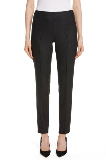 Women's Akris Melissa Stretch Wool Flannel Pants