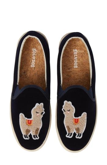 Women's Soludos Day Of The Dead Slip-on Sneaker .5 M - Blue