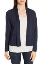 Women's Eileen Fisher Shawl Open Cardigan - Blue