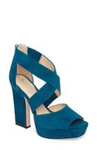 Women's Jessica Simpson Tehya Cross Strap Platform Sandal M - Blue