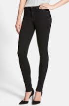 Women's 7 For All Mankind 'slim Illusion Luxe' High Waist Skinny Jeans - Black