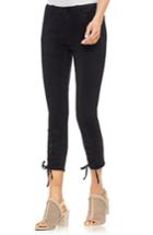 Women's Vince Camuto Lace-up Cuff D-luxe Pants - Black