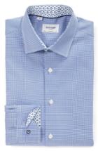 Men's Duchamp Trim Fit Dot Dress Shirt .5 - 32/33 - Blue