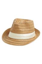 Women's Emanuel Geraldo Straw Fedora -